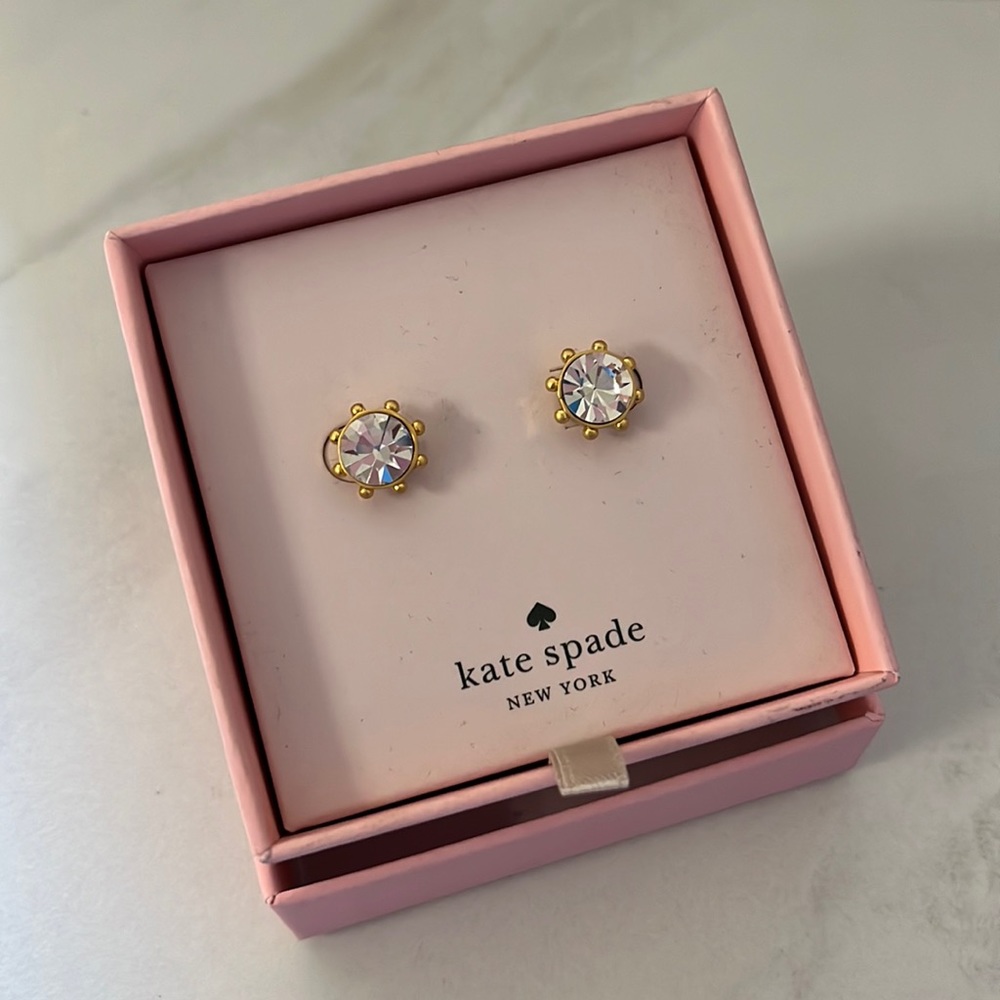 KATE SPADE NEW YORK FLYING COLORS BEZEL EARRINGS